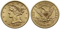 5 dolarów 1901 S, San Francisco, typ Liberty Hea