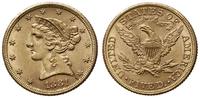 5 dolarów 1881, Filadelfia, typ Liberty Head, z 