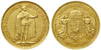 10 koron 1909 KB, Kremnica, złoto 3.38 g, próby 