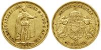 10 koron 1896 KB, Kremnica, złoto 3.36 g, próby 