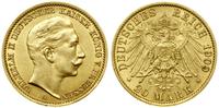 20 marek 1909 A, Berlin, złoto 7.95 g, próby 900