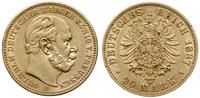 20 marek 1887 A, Berlin, złoto 7.89 g, próby 900