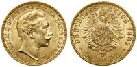 20 marek 1889 A, Berlin, złoto 7.96 g, próby 900