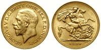 1 funt (1 sovereign) 1930 M, Melbourne, złoto 7.