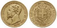 20 lirów 1859, Turyn, złoto 6.41 g, próby 900, n