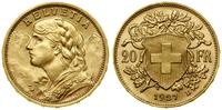 20 franków 1927 B, Berno, typ Vreneli, złoto 6.4