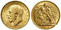 1 funt (1 sovereign) 1918 I, Bombaj, złoto 8.00 