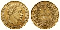 5 franków 1864 A, Paryż, głowa w wieńcu laurowym