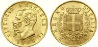 20 lirów 1863 T, Turyn, złoto 6.44 g, próby 900,