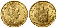 10 guldenów 1911, Utrecht, złoto 6.73 g, próby 9