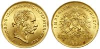 4 floreny = 10 franków 1892, Wiedeń, Nowe Bicie 