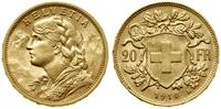20 franków 1910 B, Berno, typ Vreneli, złoto 6.4