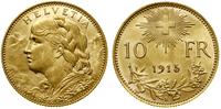 Szwajcaria, KOMPLET monet 10 franków, 1911-1922