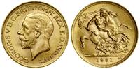 1 funt (1 sovereign) 1931 SA, Pretoria, złoto 7.