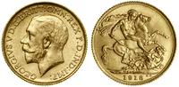 1 funt (1 sovereign) 1918 I, Bombaj, złoto 7.99 