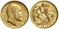 1 funt (1 sovereign) 1906 M, Melbourne, złoto 7.
