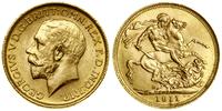 1 funt (1 sovereign) 1911 S, Sydney, złoto 8.00 