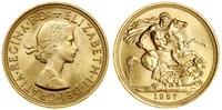 1 funt (1 sovereign) 1957, Londyn, złoto 7.99 g,
