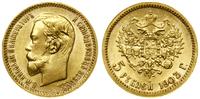 5 rubli 1903 АР, Petersburg, złoto 4.30 g, próby