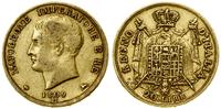 20 lirów 1809 M, Mediolan, złoto 6.38 g, próby 9