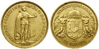 20 koron 1909 KB, Kremnica, złoto 6.75 g, próby 
