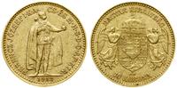 10 koron 1912 KB, Kremnica, złoto 3.38 g, próby 