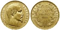 Francja, 20 franków, 1855 A