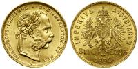 8 florenów = 20 franków 1892, Wiedeń, RESTRIKE -