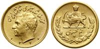 1/2 pahlavi 1951 (AH 1330), Teheran, złoto 4.07 