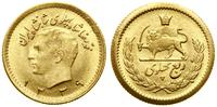 1/4 pahlavi 1960 (AH 1339), Teheran, złoto 2.01 