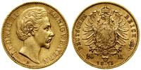 20 marek 1873 D, Monachium, złoto 7.94 g, próby 