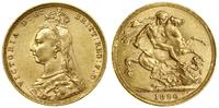 1 funt (1 sovereign) 1890 M, Melbourne, typ jubi