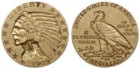 5 dolarów 1909, Filadelfia, typ Indian Head, zło