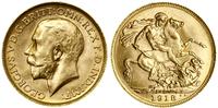 1 funt (1 sovereign) 1918 P, Perth, złoto 7.98 g