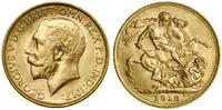 1 funt (1 sovereign) 1918 I, Bombaj, złoto 7.98 