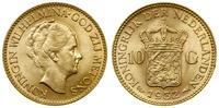 10 guldenów 1932, Utrecht, złoto 6.72 g, próby 9