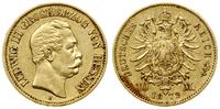 10 marek 1872 H, Darmstadt, złoto 3.982 g, próby