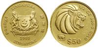 50 dolarów = 1/2 uncji 1995, Tygrys, złoto 15.55