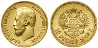 10 rubli 1902 (А•Р), Petersburg, złoto 8.58 g, p