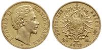 20 marek 1872 D, Monachium, złoto 7.90 g, próby 