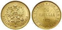 20 markkaa 1912 S, Helsinki, złoto 6.46 g, próby