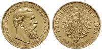 20 marek 1888 A, Berlin, złoto 7.94 g, próby 900