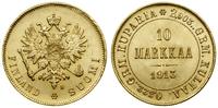 10 markkaa 1913 S, Helsinki, złoto 3.23 g, próby