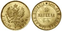 10 marek (10 markkaa) 1879 S, Helsinki, złoto 3.