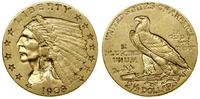 2 1/2 dolara 1908, Filadelfia, typ Indian head, 