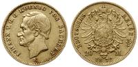 20 marek 1872 E, Drezno, złoto 7.92 g, próby 900