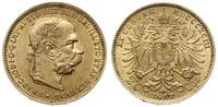 20 koron 1893, Wiedeń, złoto 6.77 g, próby 900, 