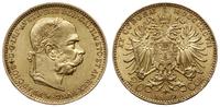 20 koron 1897, Wiedeń, złoto 6.77 g, próby 900, 