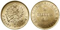 10 marek 1881 S, Helsinki, złoto 3.22 g, próby 9