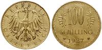 100 szylingów 1927, Wiedeń, złoto 23.53 g, próby